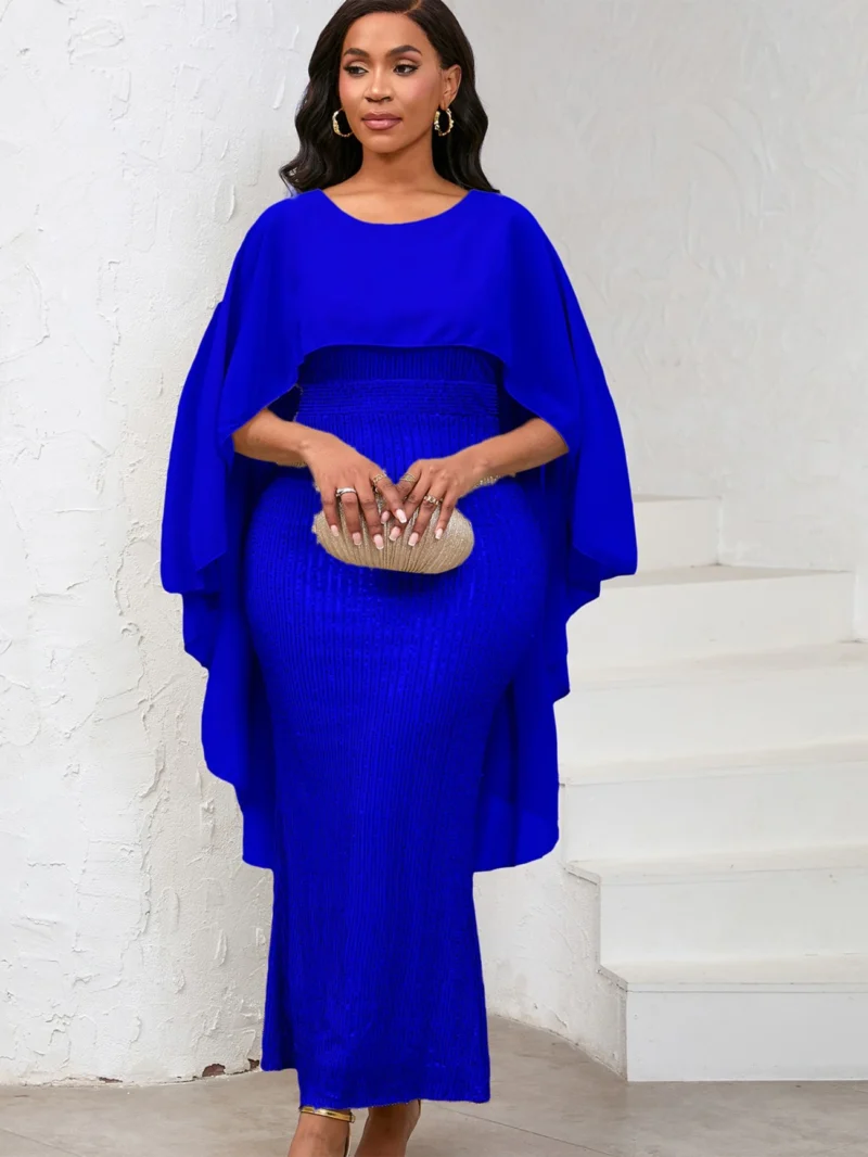 Elegant Sequined Hip-Wrapped Dress